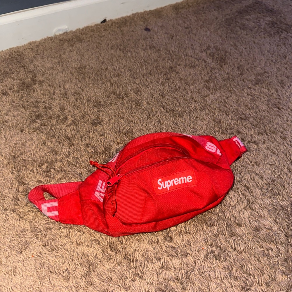 Supreme Red Waist Bag